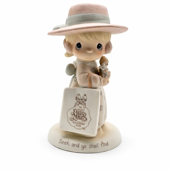 Precious Moments Other - Precious Moments Figurine - Pink Hat & Cream Dress